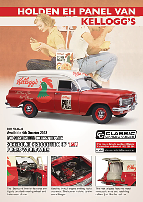 PRE ORDER - Holden EH Panel Van Tastes Of Australia Collection #3 Kellogg's Cereal 1:18 Scale Die Cast Model Car (FULL PRICE - $289.00)
