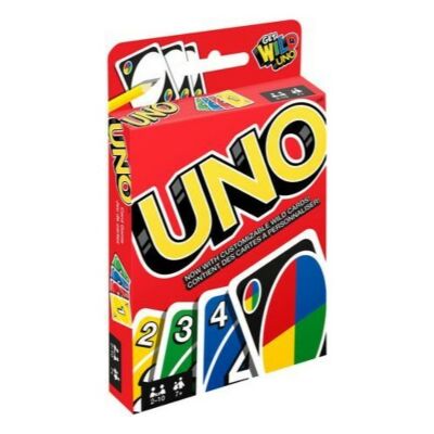UNO The Classic Game Of UNO With Customizable Wild Cards Ages 7+