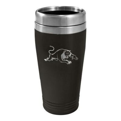 Penrith Panthers NRL Team Logo Stainless Steel Double Wall 450ml Travel Mug Cup
