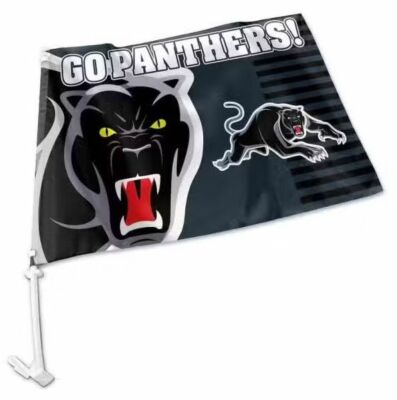 Penrith Panthers NRL Team Logo Car Window Flag