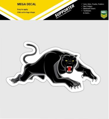 Penrith Panthers New NRL Club Logo Large Pre-Cut Car Spot Sticker Decal