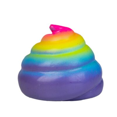 Koolface Rainbow Stretchy Poo Squishy Stress Ball Toy