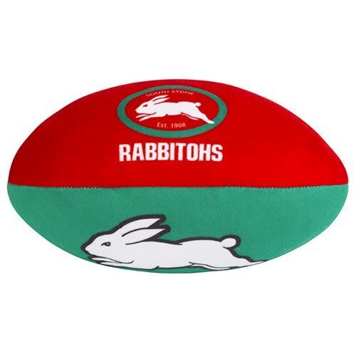 South Sydney Rabbitohs NRL Team Logo Baby Child Plush Football Ball