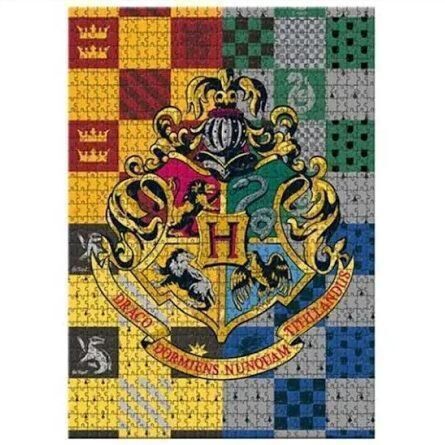 Harry Potter Hogwarts House Crests 1000 Piece Jigsaw Puzzle Fun Activity Gift Idea