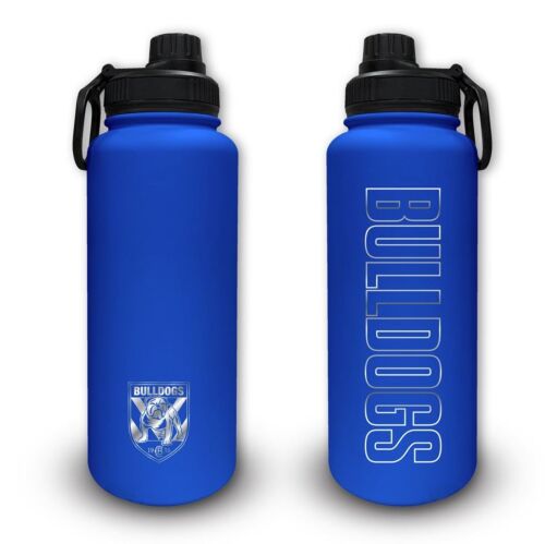 Canterbury Bulldogs NRL Team Logo Stainless Steel Double Walled 960mL Drink Bottle 