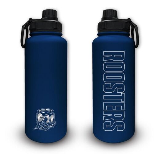Sydney Roosters NRL Team Logo Stainless Steel Double Walled 960mL Drink Bottle 