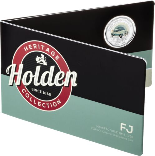 2016 50c FJ Holden Heritage Collection 1953-1956 Coloured Uncirculated Coin