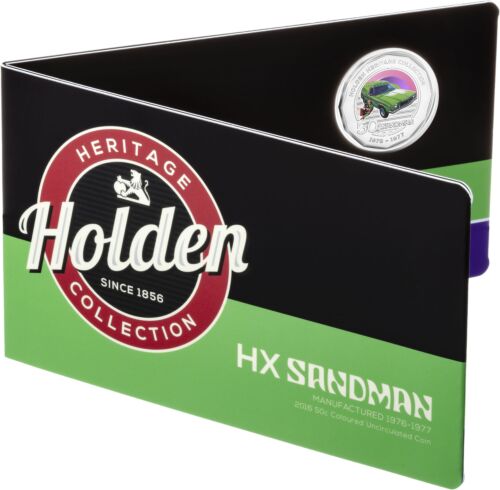 2016 50c HX Sandman Holden Heritage Collection 1976-1977 Coloured Uncirculated Coin