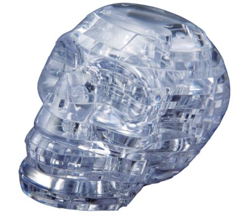 Skull (Clear) 3D Crystal Puzzle 3D Jigsaw 48 Pieces Fun Activity DIY Gift Idea