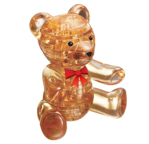 Teddy Bear Crystal Puzzle 3D Jigsaw 41 Pieces Fun Activity DIY Gift Idea