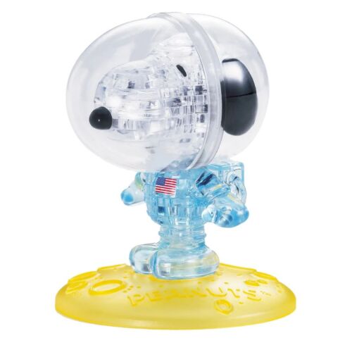 Snoopy Astronaut Crystal Puzzle 3D Jigsaw 35 Pieces Fun Activity DIY Gift Idea