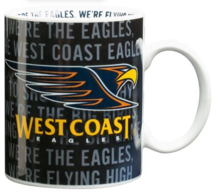 West Coast Eagles Logo Team Song AFL Coffee Mug
