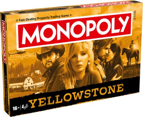 Monopoly Yellowstone Edition Fast Dealing Property Trading Board Game Ages 16+