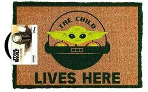 Star Wars The Mandalorian The Child Lives Here Doormat Welcome Mat 
