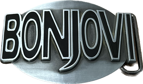 Bon Jovi Word Logo Belt Buckle
