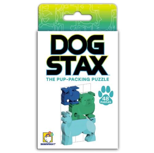 Dog Stax The Pup-Packing Puzzle 12 Dogs 48 Challenging Puzzles Inside Ages 10+