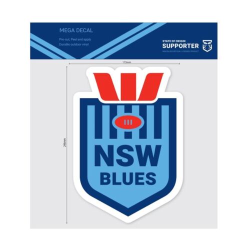 New South Wales NSW Blues NRL State of Origin SOO Car Spot Sticker Mega Decal