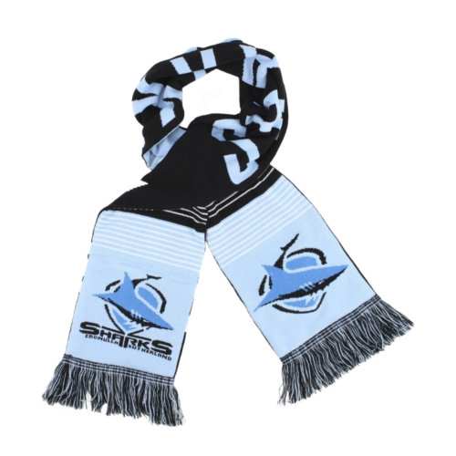 Cronulla Sharks NRL Team Linebreak Jacquard Acrylic Scarf