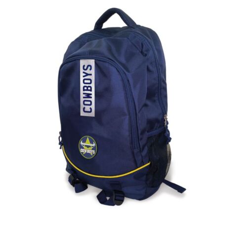 North Queensland Cowboys NRL Team Logo Stirling Backpack Back Pack School Carry Bag