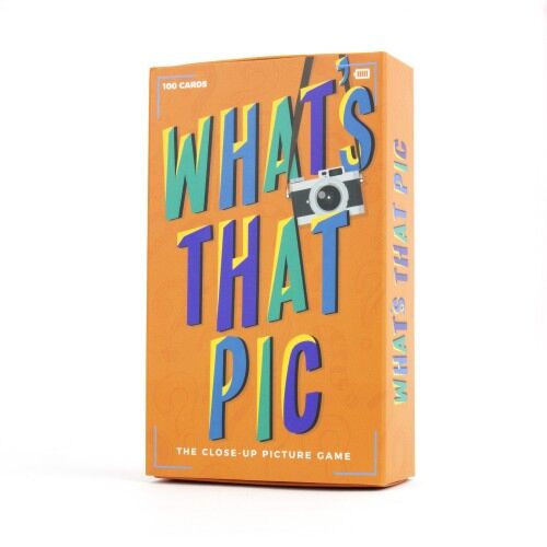 What's That Pic? The Close-Up Picture Card Game 100 Picture Cards Family Fun All Ages