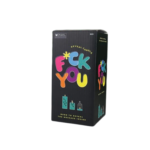 F*ck You Reveal Candle Burn To Reveal Message Inside Vanilla Scented