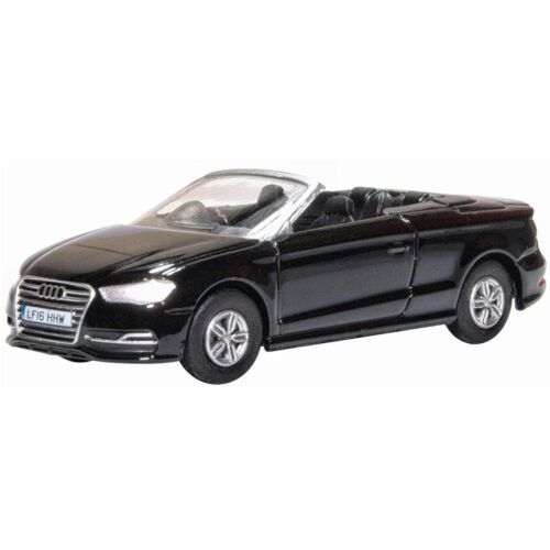 Oxford Audi S3 Cabriolet Mythos Black 1:76 Scale Model Car