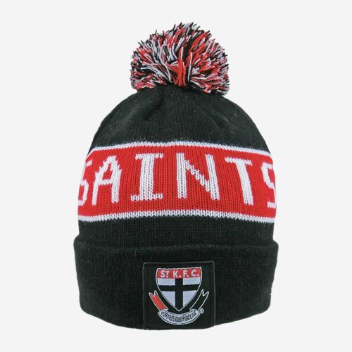 St Kilda Saints AFL Football Cloth Patch Bar Beanie