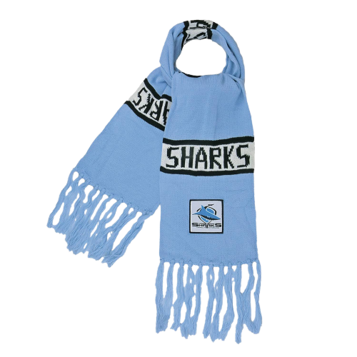 Cronulla Sharks NRL Team Cloth Patch Acrylic Bar Scarf