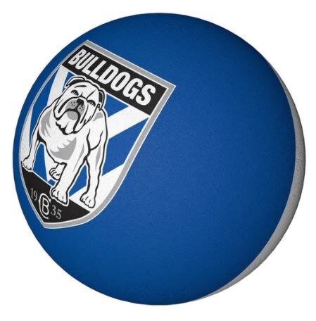Canterbury Bulldogs NRL Team Logo Coloured High Bounce Ball Handball