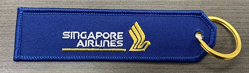 Singapore Air Aviation Fabric Keyring Key Ring 