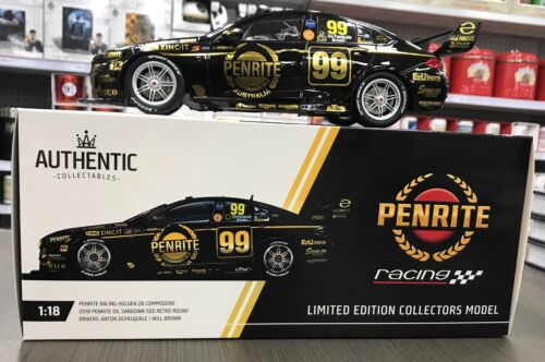 2019 Sandown Retro Round #99 Anton De Pasquale/Will Brown Penrite Racing Holden ZB Commodore Supercar 1:18 Scale Model Car