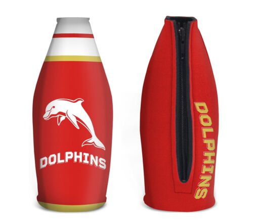 Dolphins NRL Long Neck Tallie 750ml Beer Bottle Holder Cooler