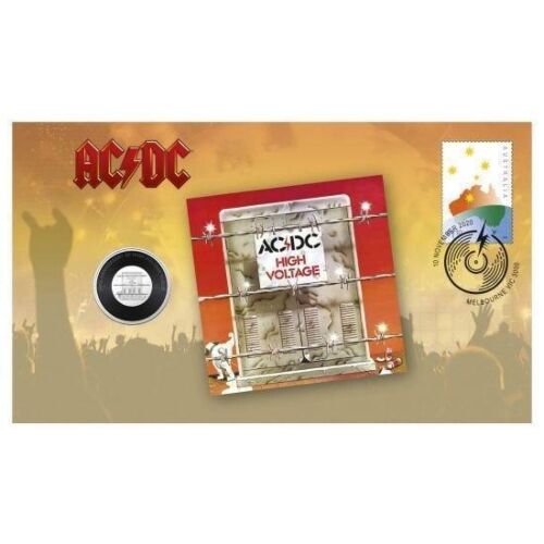 2020 AC/DC High Voltage Album Stamp & Coin Cover PNC