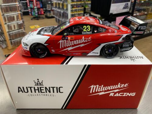 2019 Virgin Australia Supercars Championship Season Car #23 Will Davison Milwaukee Racing Ford Mustang GT 1:18 Scale Model Car 