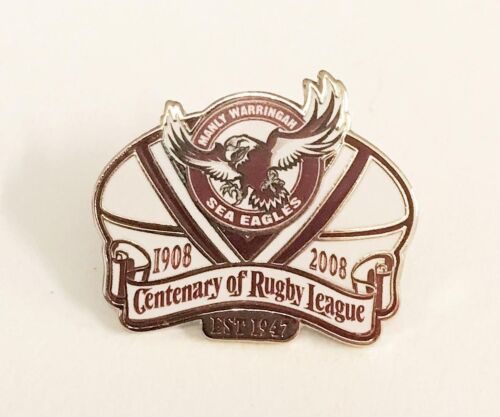 Manly Sea Eagles NRL Centenary 1908-2008 Metal Lapel Pin Badge