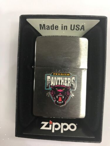 Penrith Panthers NRL Team Old Logo Metal Refillable Cigarette Zippo Lighter