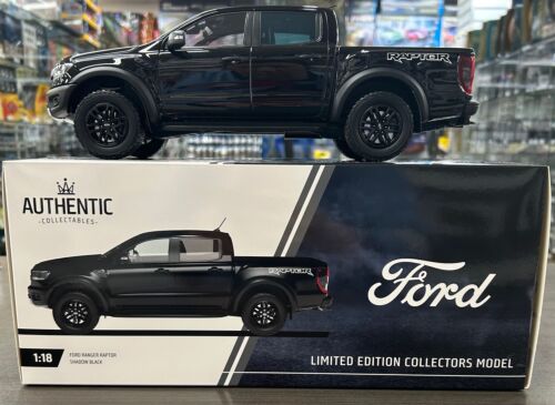 Ford Ranger Raptor Shadow Black 1:18 Scale Model Car