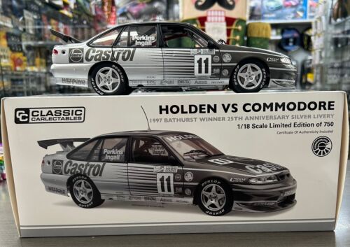 1997 Bathurst Winner 25th Anniversary Silver Livery Holden VS Commodore 1:18 Scale Die Cast Model Car 