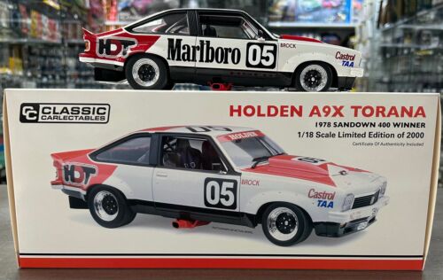 1978 Sandown 400 Winner Peter Brock Holden LX A9X Torana 1:18 Scale Model Car With Marlboro Decals On Car