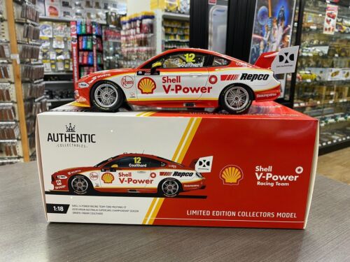 2019 Virgin Australia Supercars Championship Season Car #12 Fabian Coulthard Shell V Power Racing Ford Mustang GT 1:18 Scale Model Car