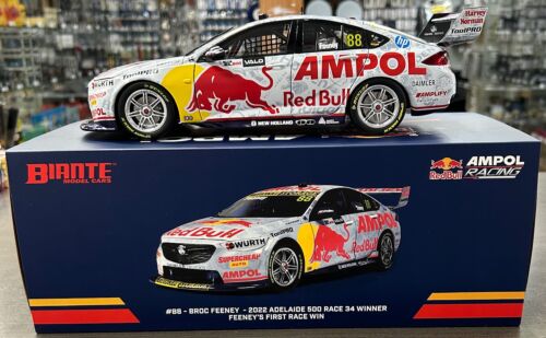 2022 Adelaide 500 Race 34 Winner (Feeney's 1st Race Win) Broc Feeney #88 Red Bull Ampol Racing Holden ZB Commodore 1:18 Scale Model Car