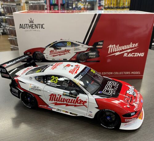 2019 #23 Will Davison & Alex Davison Milwaukee Racing Penrite Oil Sandown 500 Retro Round Ford Mustang GT Supercar 1:18 Scale Model Car