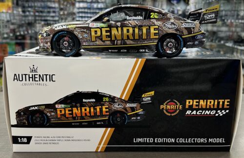  2022 Merlin Darwin Triple Crown #26 David Reynolds Penrite Racing Ford Mustang GT Indigenous Round 1:18 Scale Model Car