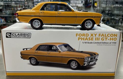 Ford XY Falcon Phase III GT-HO Yellow Ochre 1:18 Scale Die Cast Model Car