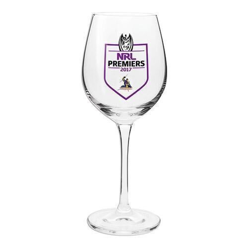 Melbourne Storm 2017 NRL Premiers 500ml Wine Glass