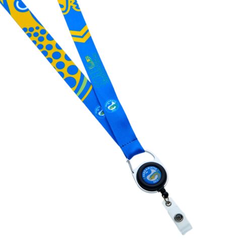 Parramatta Eels NRL Team Logo Retractable Lanyard Badge Reel Clip