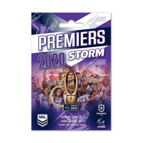 Melbourne Storm 2020 NRL Premiers Trophy Keyring Key Chain