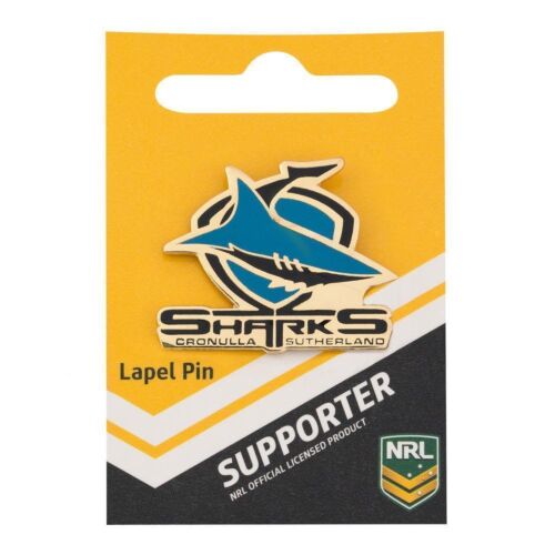 Cronulla Sharks NRL Team Logo Collectable Lapel Hat Tie Pin Badge 