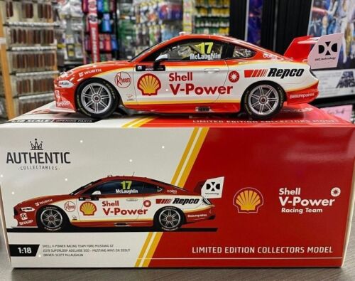 2019 #17 Scott McLaughlin Shell V Power Racing Ford Mustang Season Car 1:18 Scale Model Car