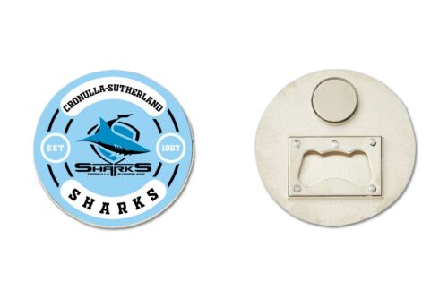 Cronulla Sharks NRL Team Logo Year Of Establishment Magnetic Bottle Opener